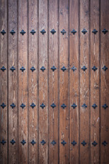 Cool wood door with nails