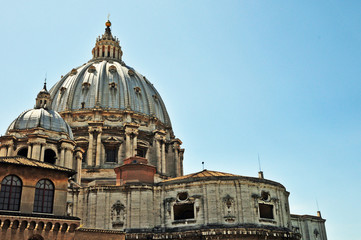 Fototapeta na wymiar Rzym, Watykan - Kopuła Świętego Piotra