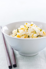 Rice sauteed with vegetables