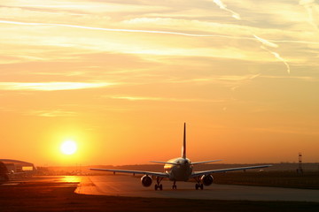 Aircraft at Sunset