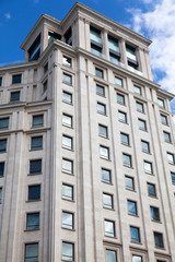 Old buildings' facades in Barcelona - Spain