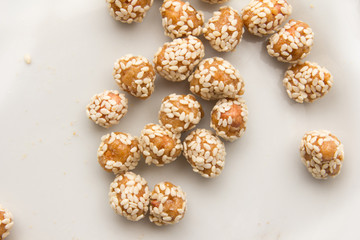 peanuts in a sesame