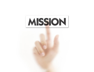 Finger pressing mission button