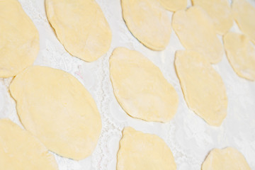 rolled out dough