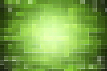Green mosaic. Summer theme template.