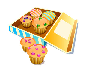 vector icon muffin