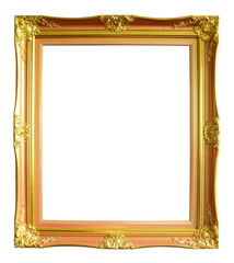 Gold vintage photo frame