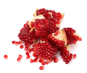 Ripe pomegranate piece