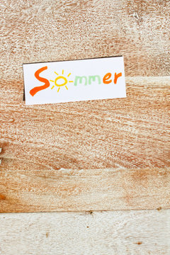 Sommer auf Holz - Hochformat