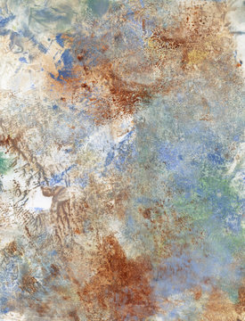 klecksographie - mixed media auf wei&szlig;em papier