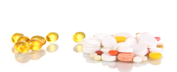 Tablets isolated on white