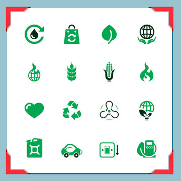 Eco icons | In a frame series