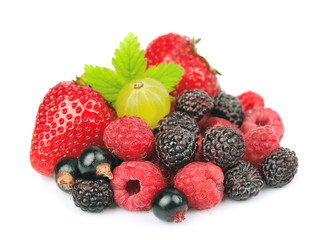 Fototapeta na wymiar Mix of fresh berry
