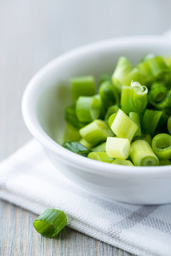 Chopped chive for salad