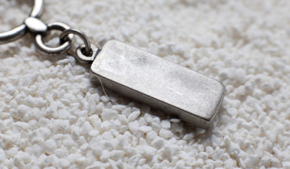 pendentif en argent inscription