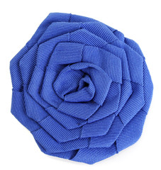 beautiful cloth artificial flower isolated on white