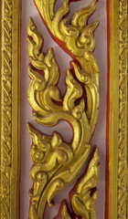 Traditional thai style carving