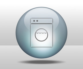 Hovering Sphere Button "Laundromat"