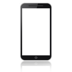 Mobile phone isolated on white background