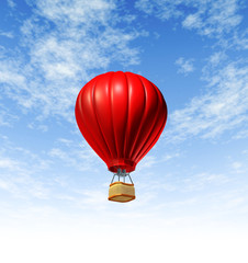 Hot Air Balloon Flying