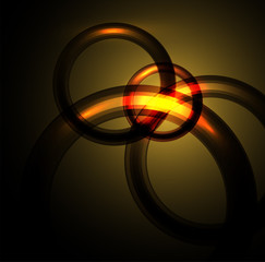 abstract background orange circles