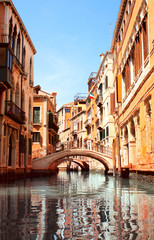 Fototapeta na wymiar Typowa ulica Wenecja