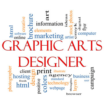 Graphic Arts Designer Word Cloud Concept