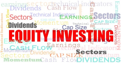 Equity investing cloud financial concept