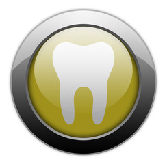 Yellow Metallic Orb Button 