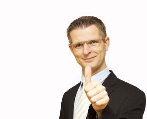 positiver Geschäftsmann