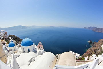 Obraz premium santorini's seascape