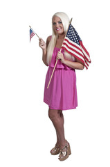 Woman with a Flag