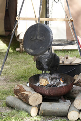Mittelalterliche Kochstelle