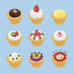 Cute tarts with 9 different look