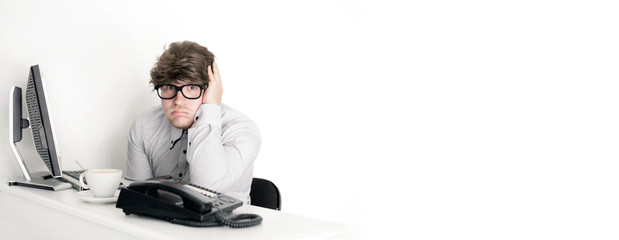 ratlos bei der Arbeit