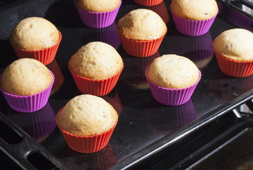cookies on the baking