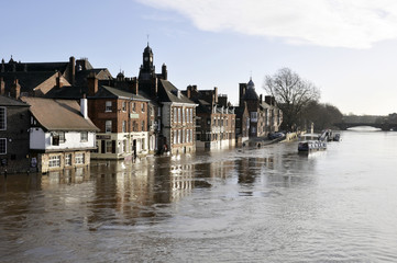 Fototapeta premium City of York floods