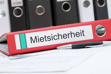 Aktenordner Mietsicherheit