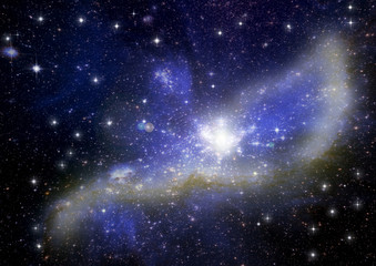 Obraz na płótnie Canvas Galaktyka w wolnej przestrzeni