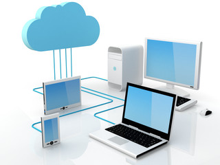 Cloud computing concept
