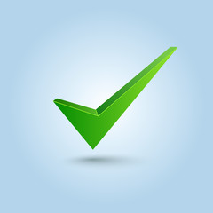 Green check mark symbol