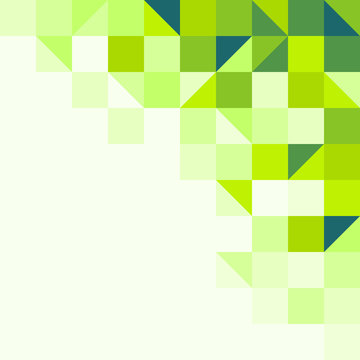 Green geometric background