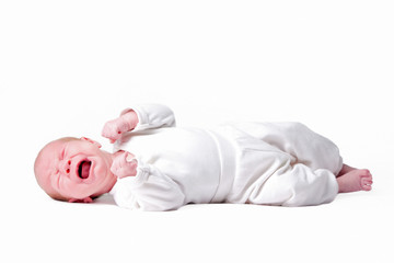 little baby isolated on a white background