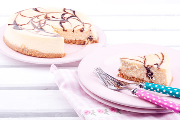 chocolate cheesecake