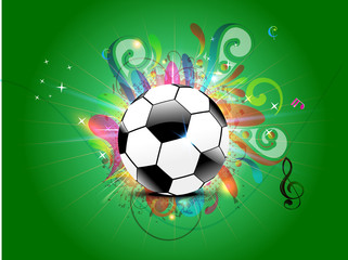 Obraz premium abstract football background with floral