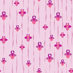 seamless pattern with flowers iris