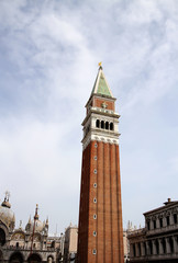 Fototapeta na wymiar Campanile tower in Venice