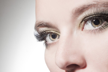 Fototapeta premium beautiful woman eyes close up