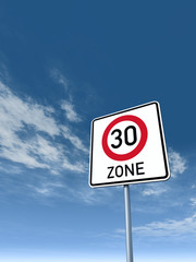 Obraz premium dreißig-zone