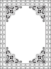 Ornate floral border